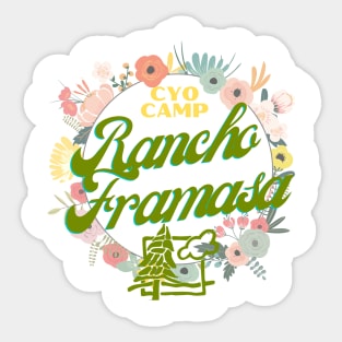 Flowery Camp Sticker